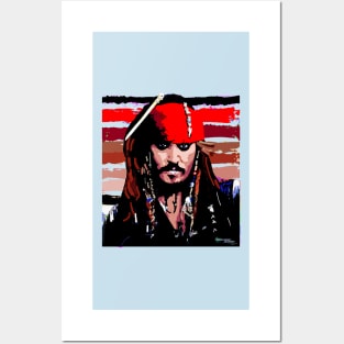 johnny Depp stripes GOSH Posters and Art